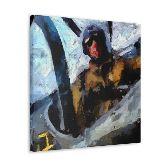 "Heroic Navy Pilot" - Canvas