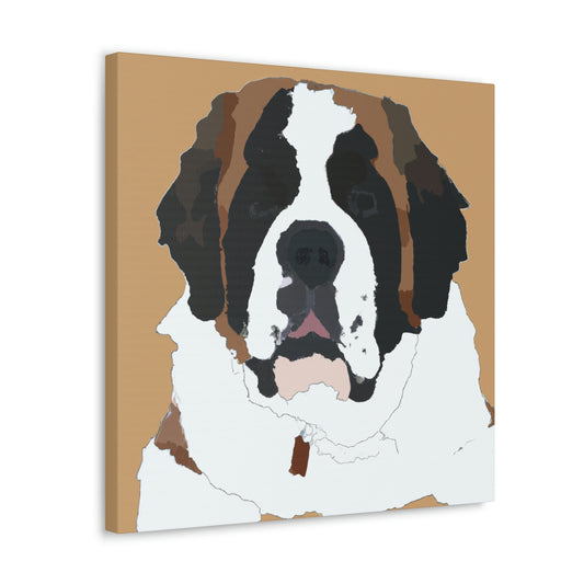 "Saint Bernard Minimalism" - Canvas