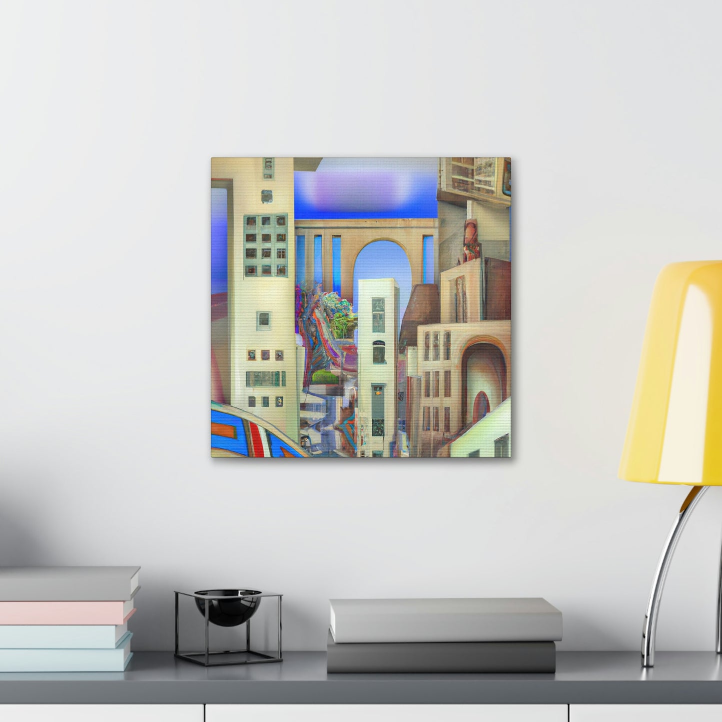 "Art Deco Dreamscape" - Canvas