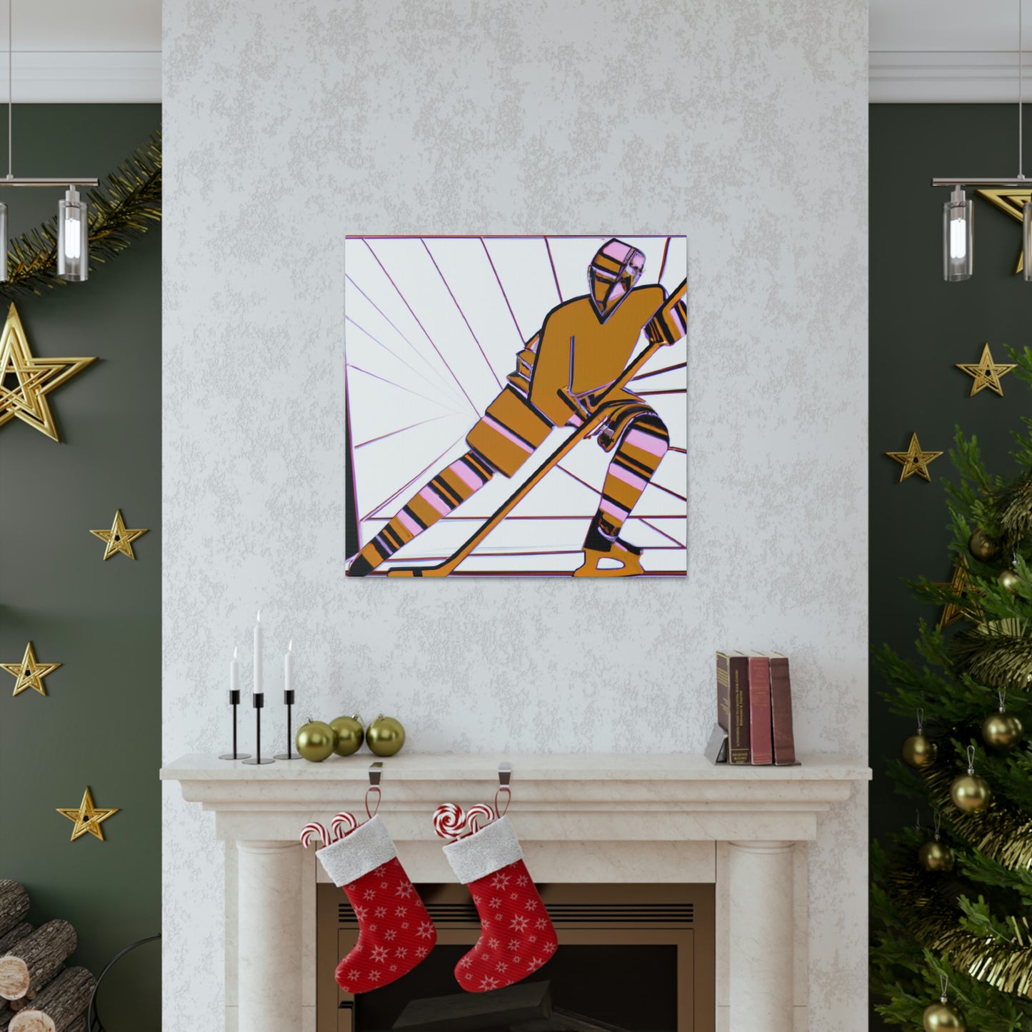 Hockey in Art Deco - Canvas