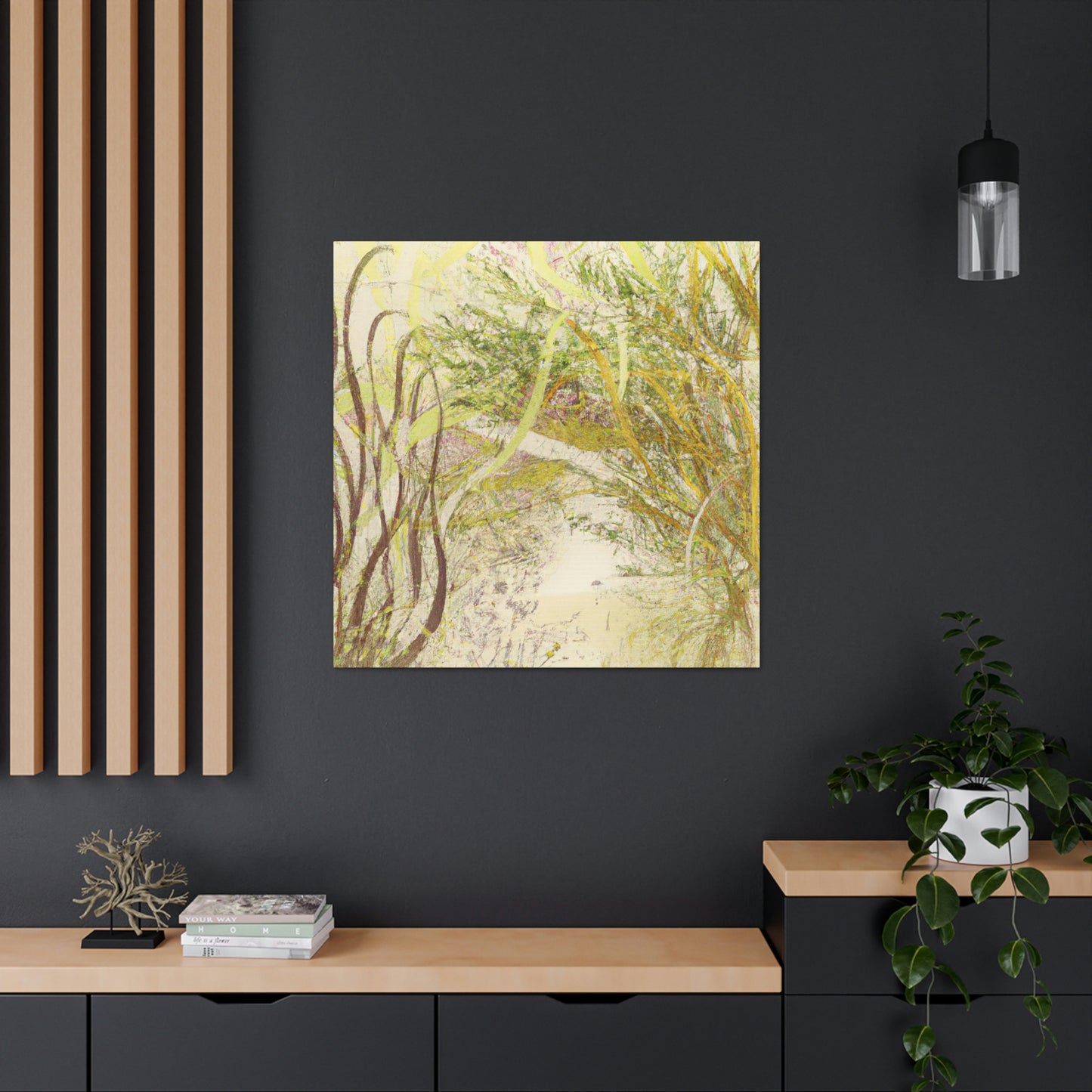 Willow Tree Abstracted - Canvas