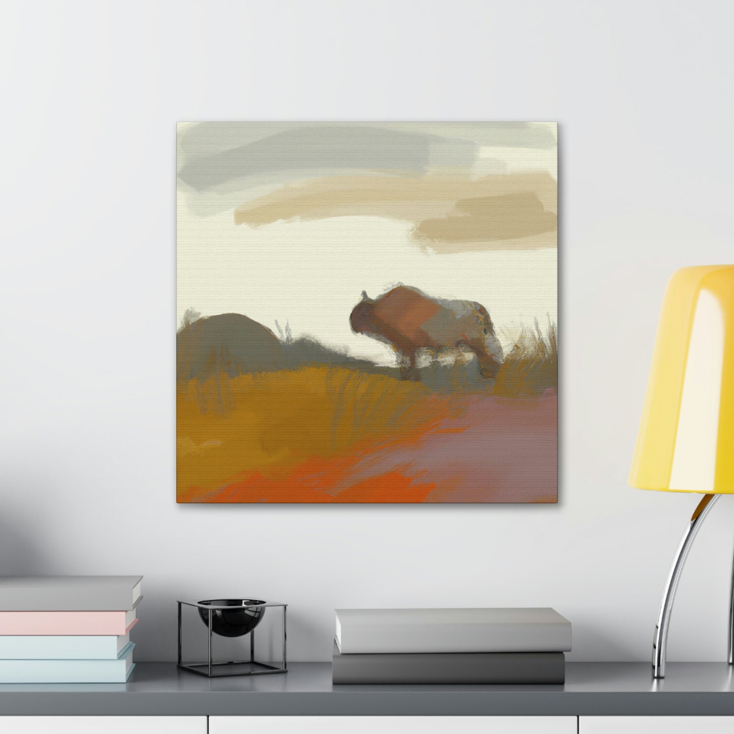 "Bison in Expressionism" - Canvas