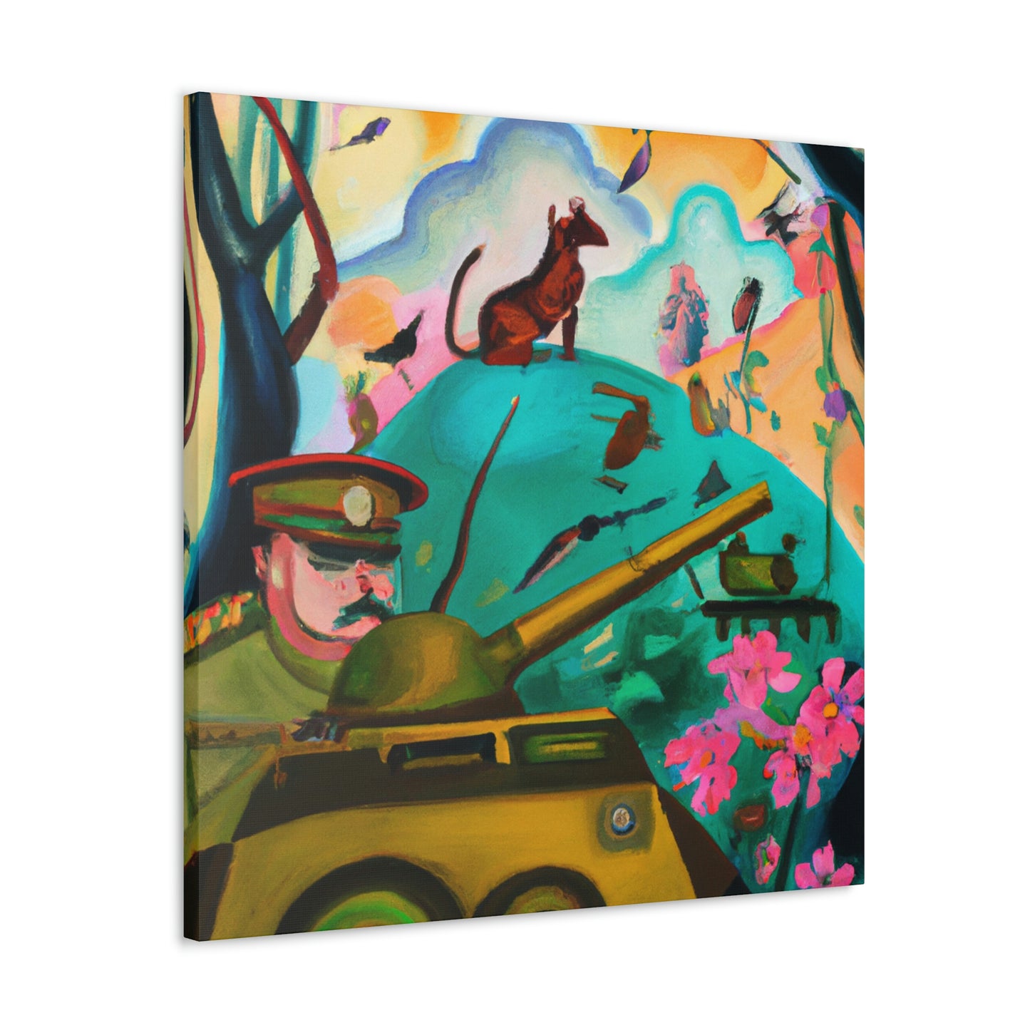 Tank Operator Triumphant - Canvas