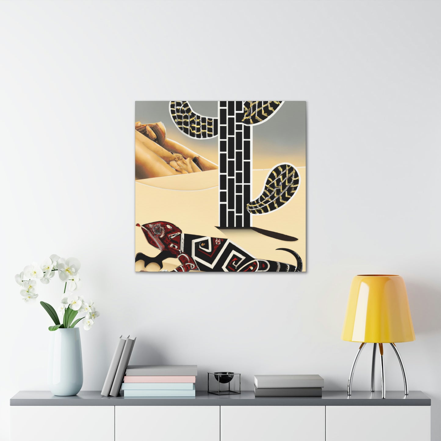 "Gila Monster Glittering Dream" - Canvas