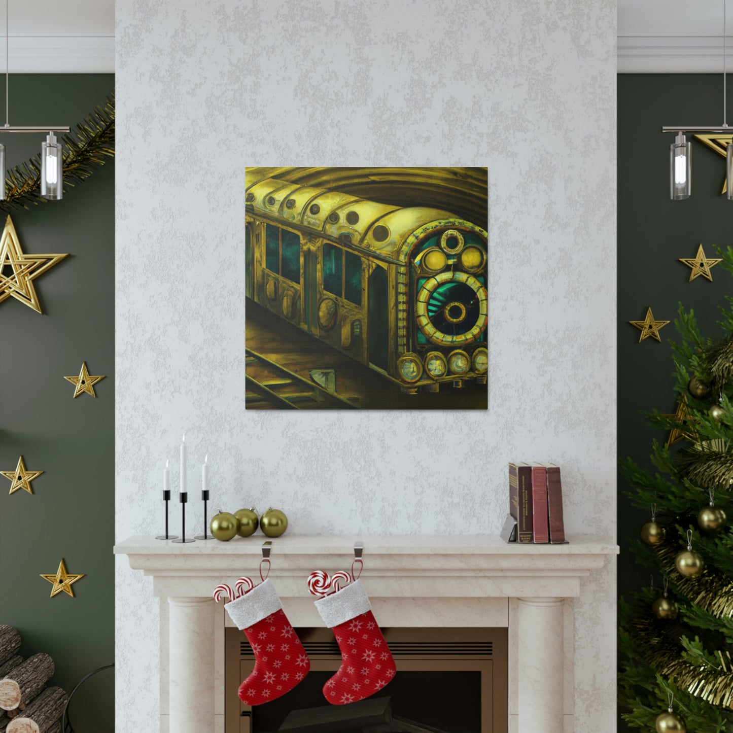 Subway Train Steampunk - Canvas