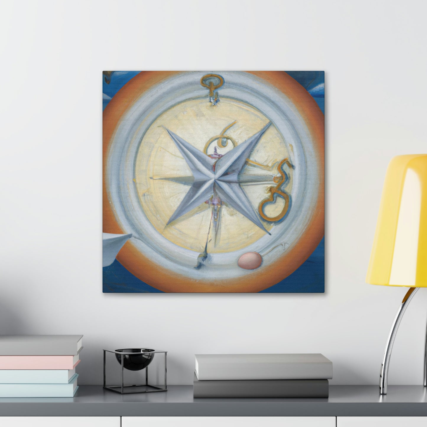 "Compass in Minimalism" - Canvas