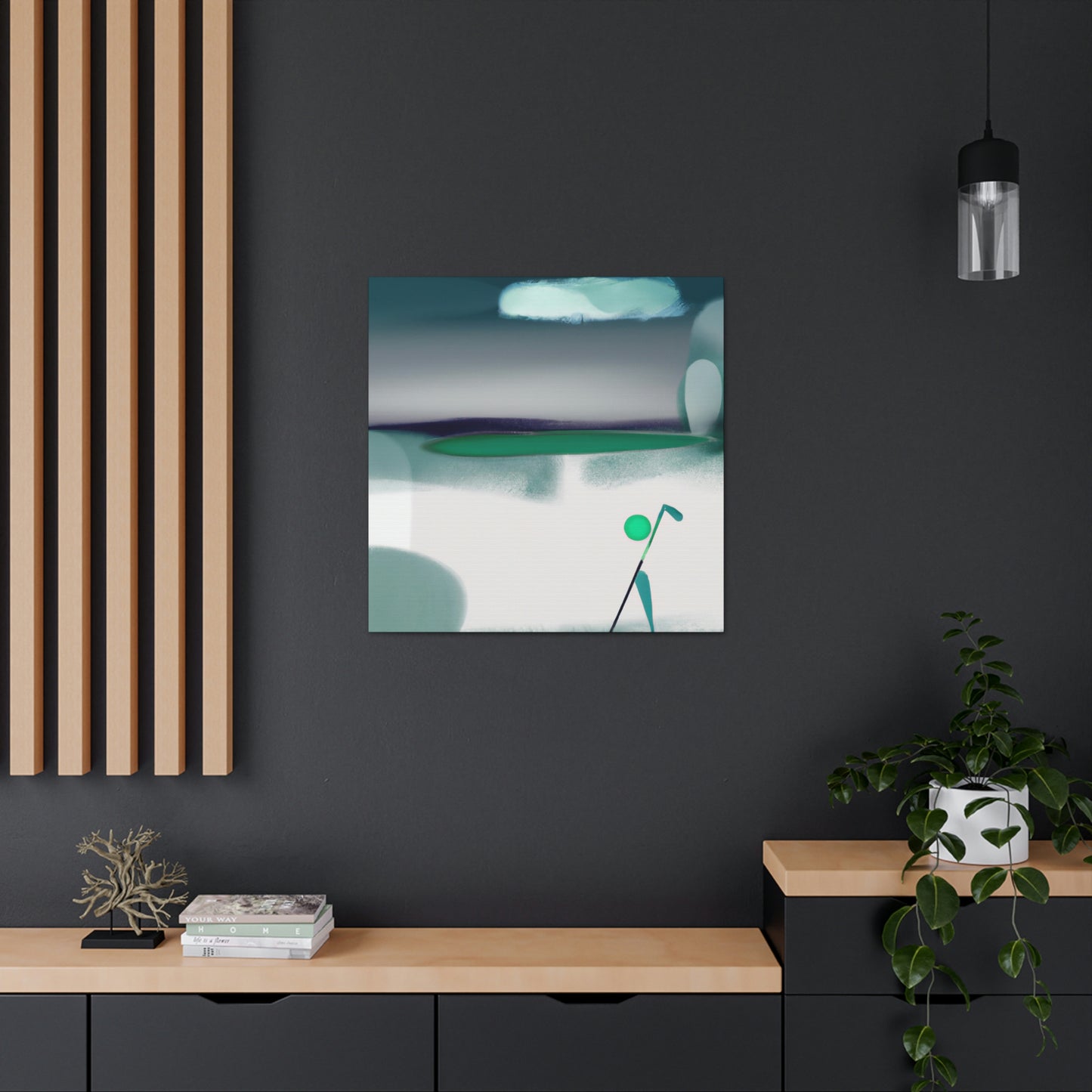 Golf in Abstract Form - Canvas