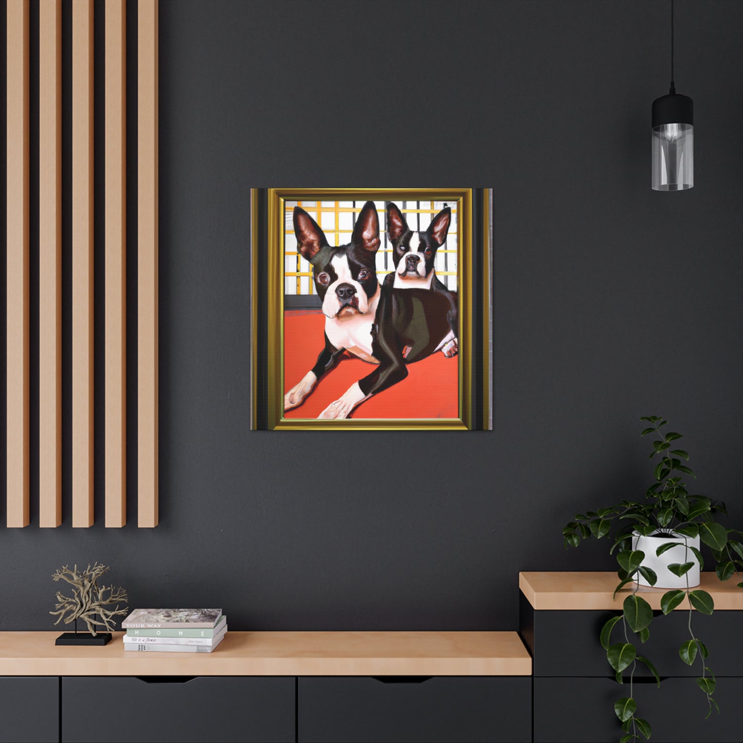 "Boston Terrier Brilliance" - Canvas