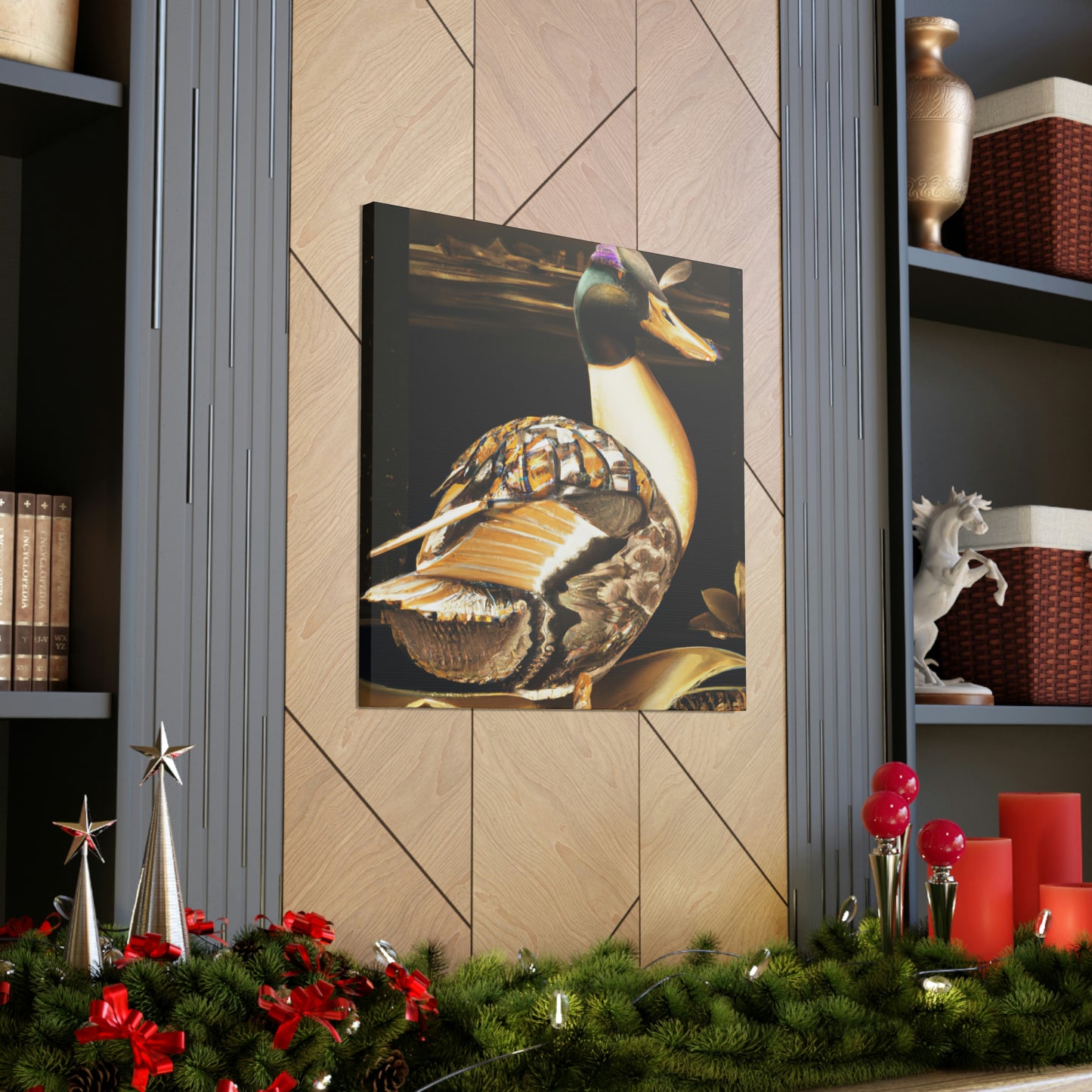 Mallard in Art Deco - Canvas