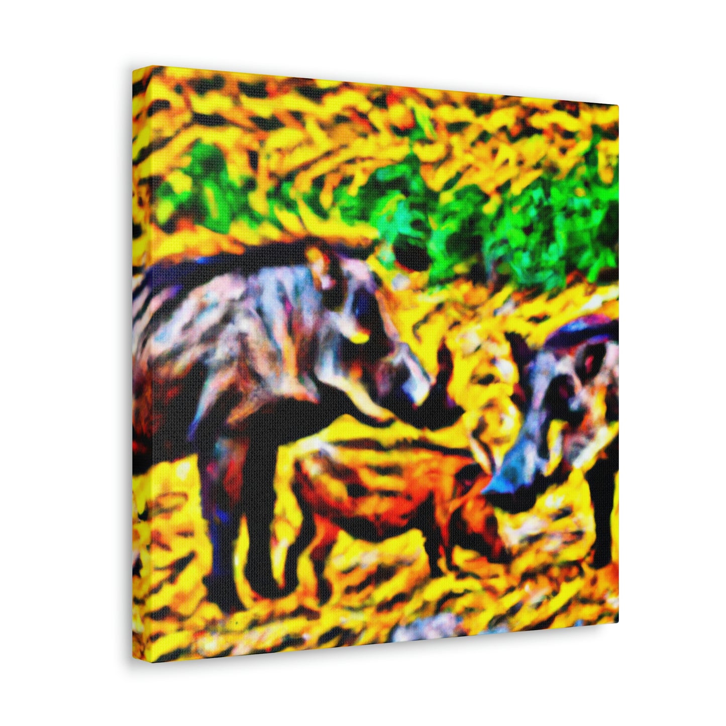 "Warthog War Dance" - Canvas