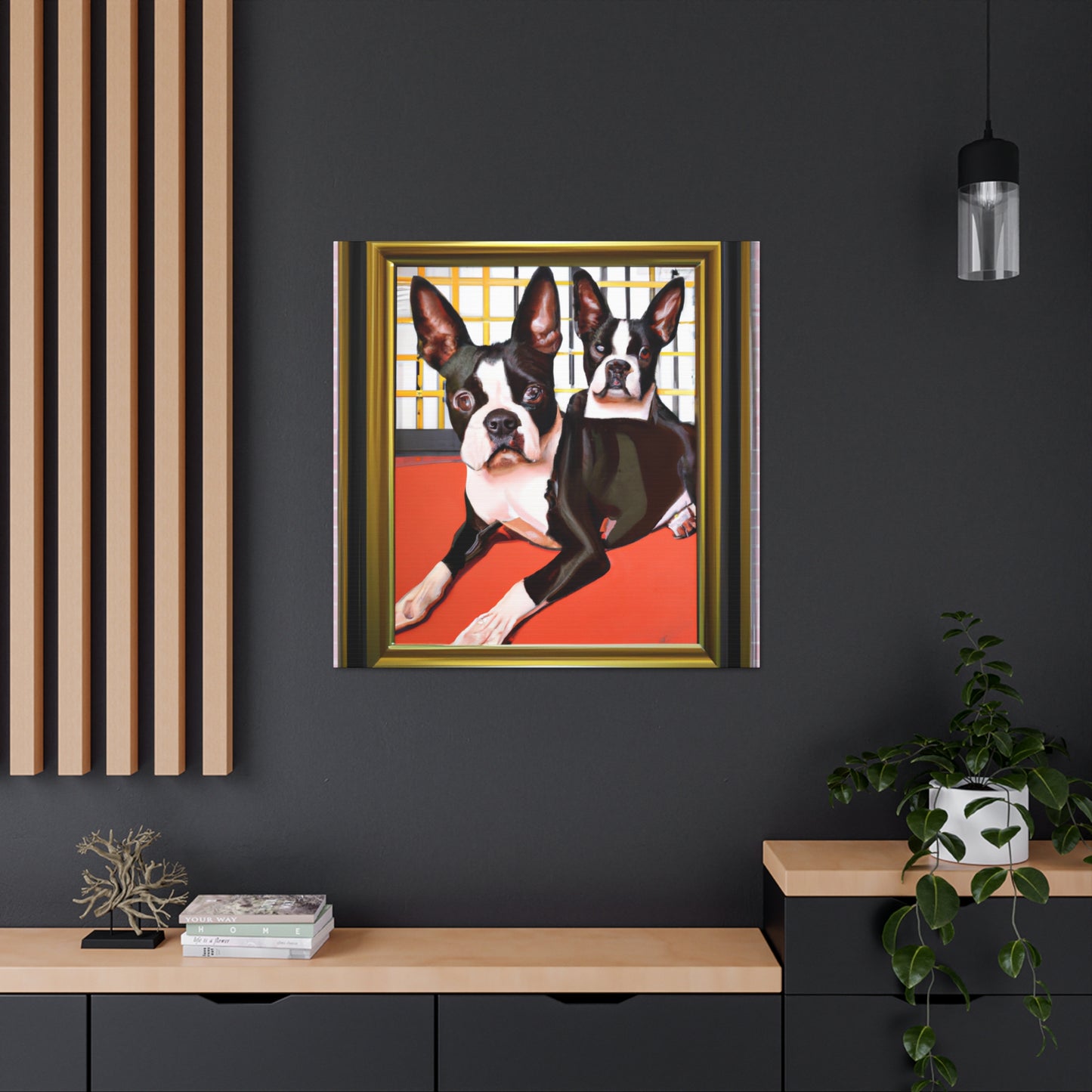 "Boston Terrier Brilliance" - Canvas