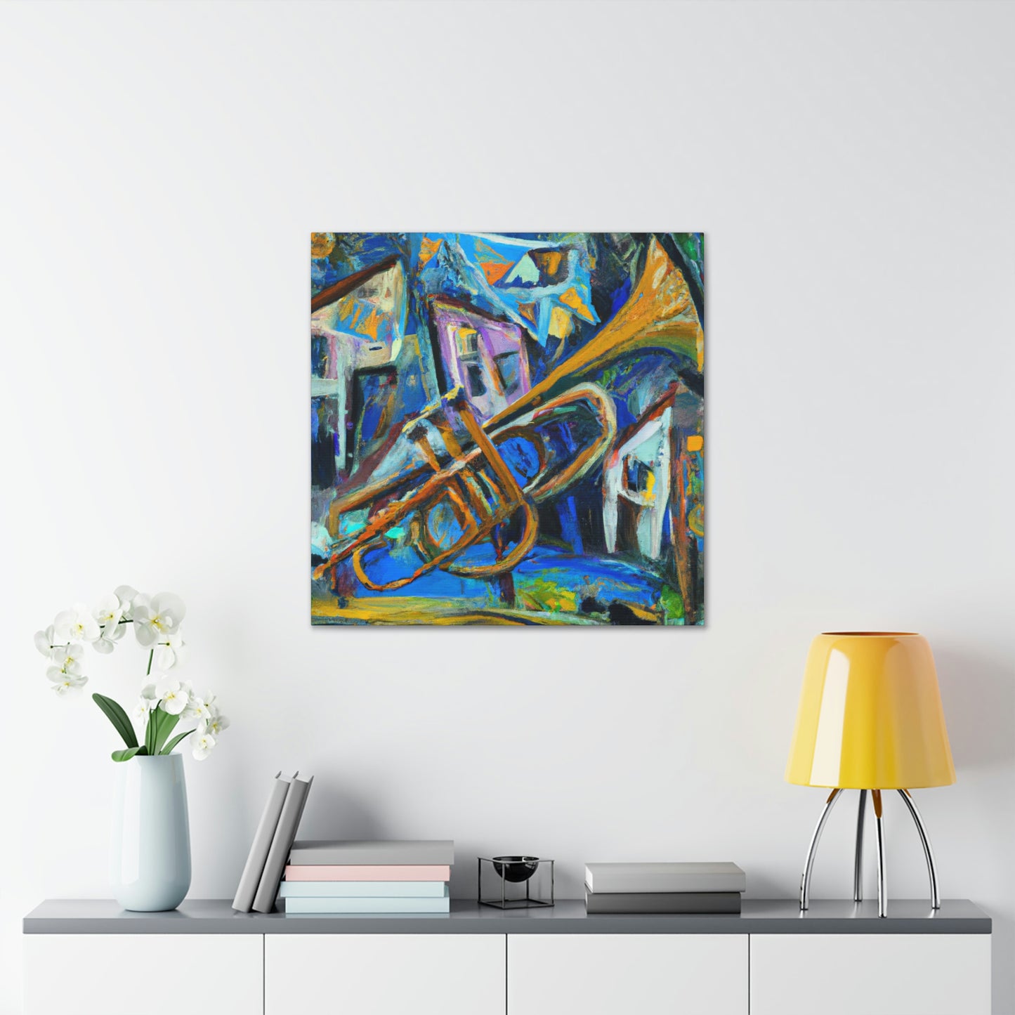 Serenading Trumpet Melody - Canvas