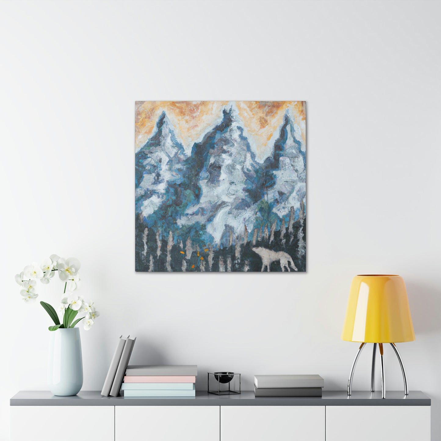 Wolf in the Woods - Canvas