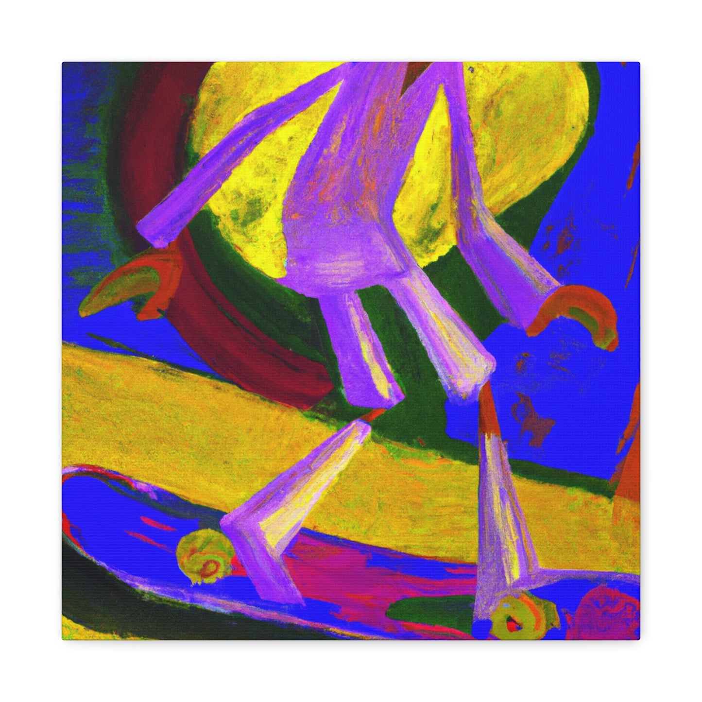 Skateboarding Expressionism - Canvas