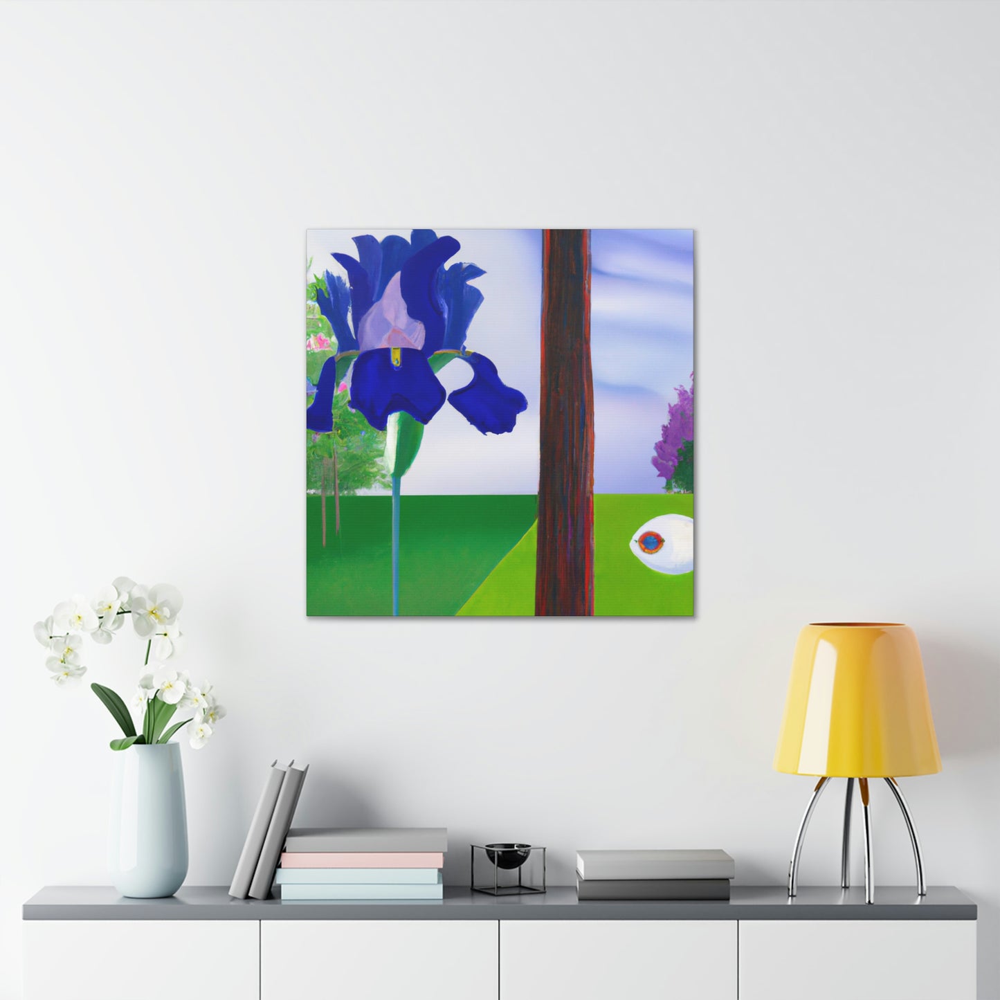 Iris in Abstraction - Canvas