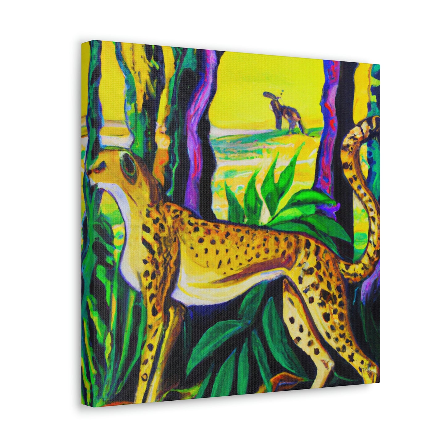 "Cheetah's Jazz Roar" - Canvas