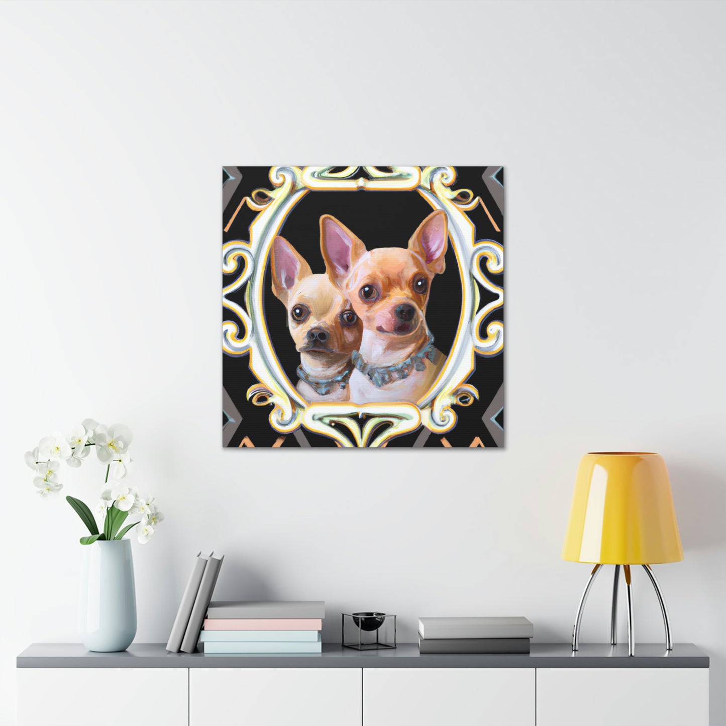 "Chihuahua Deco Dream" - Canvas