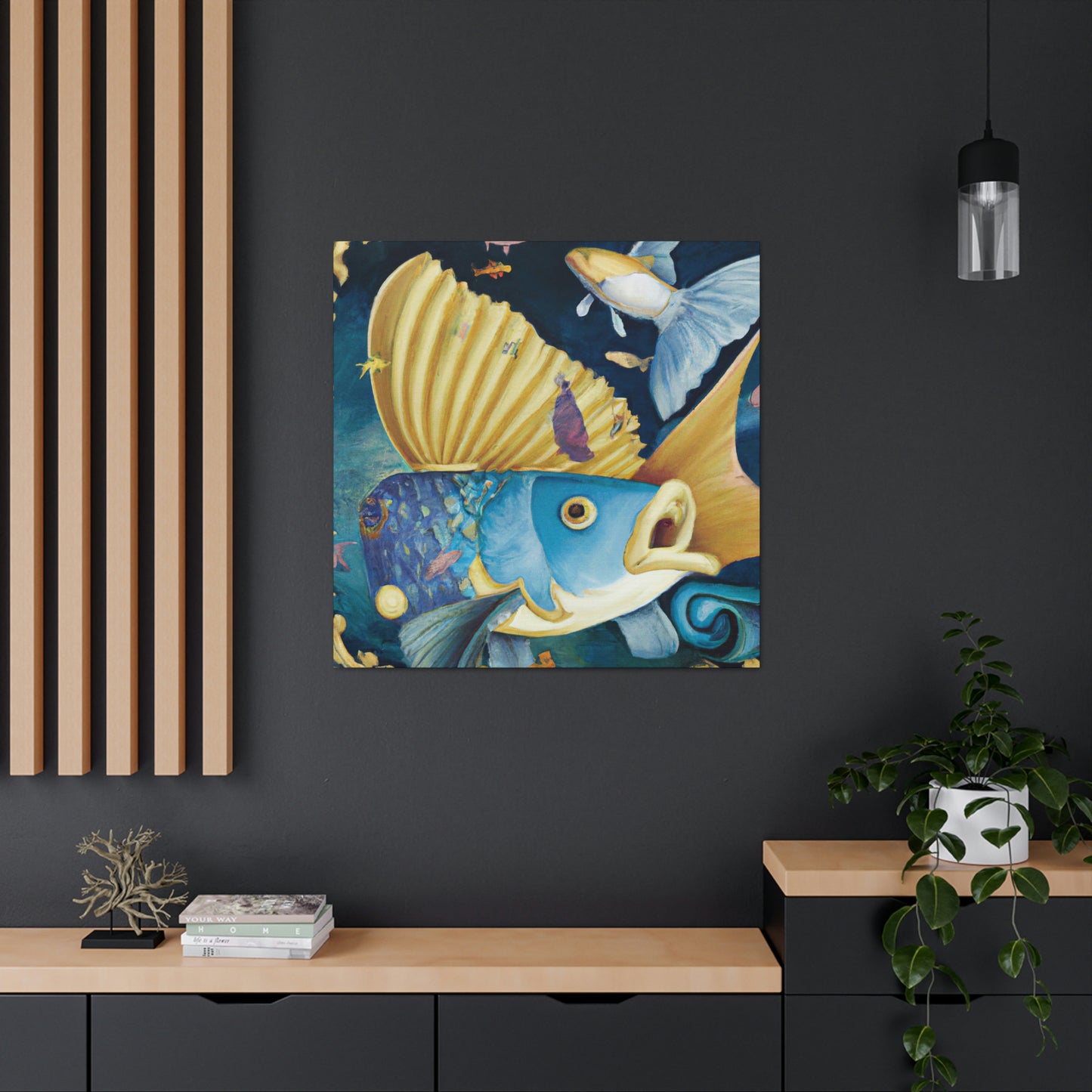 Fishes in the Stream - Canvas