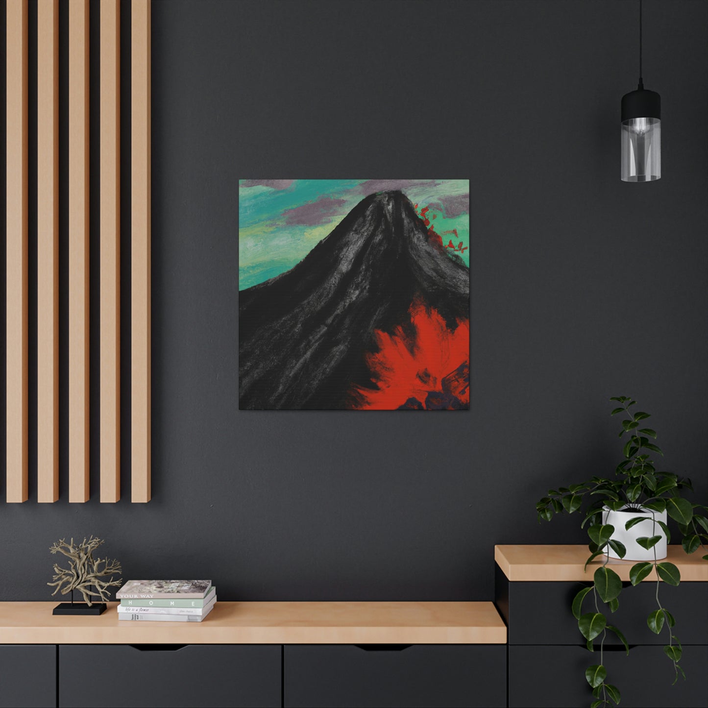 Volcano in Eruption - Canvas