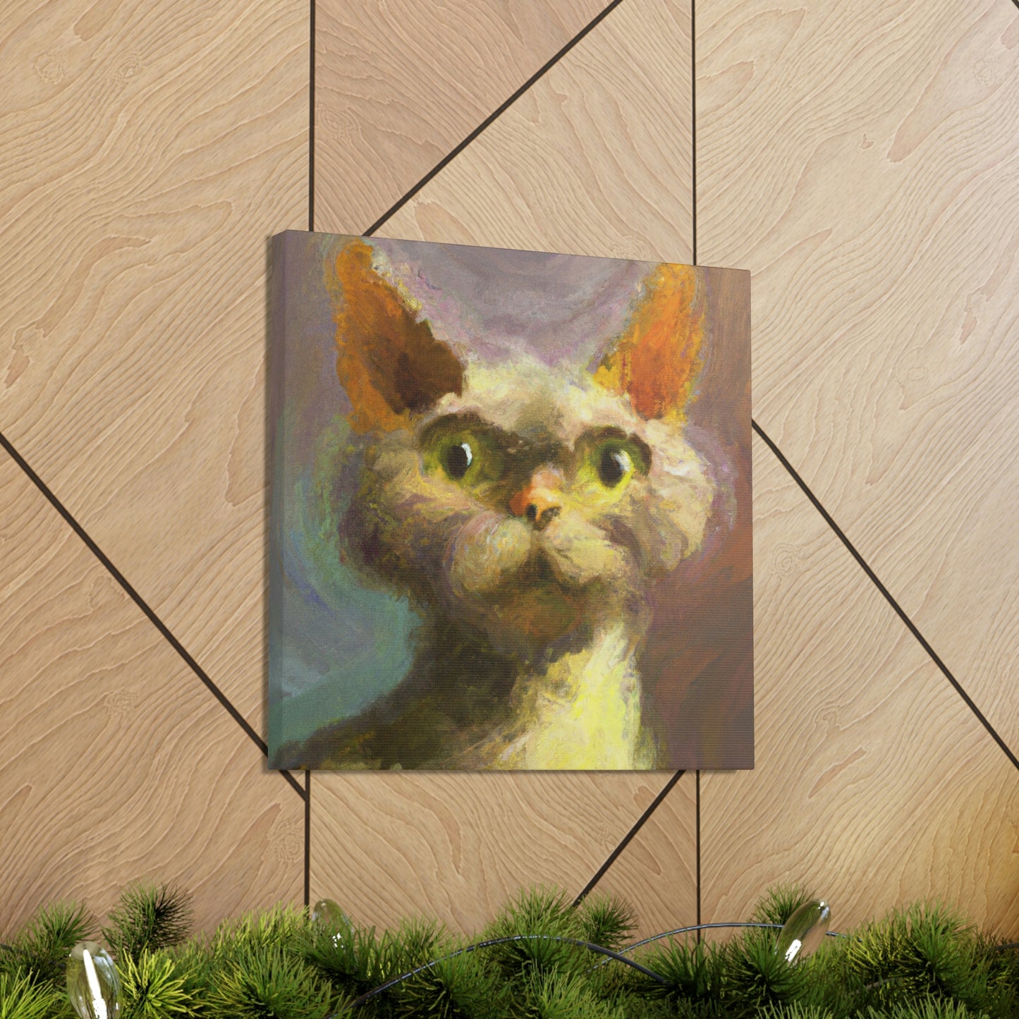 "Devon Rex Majesty" - Canvas