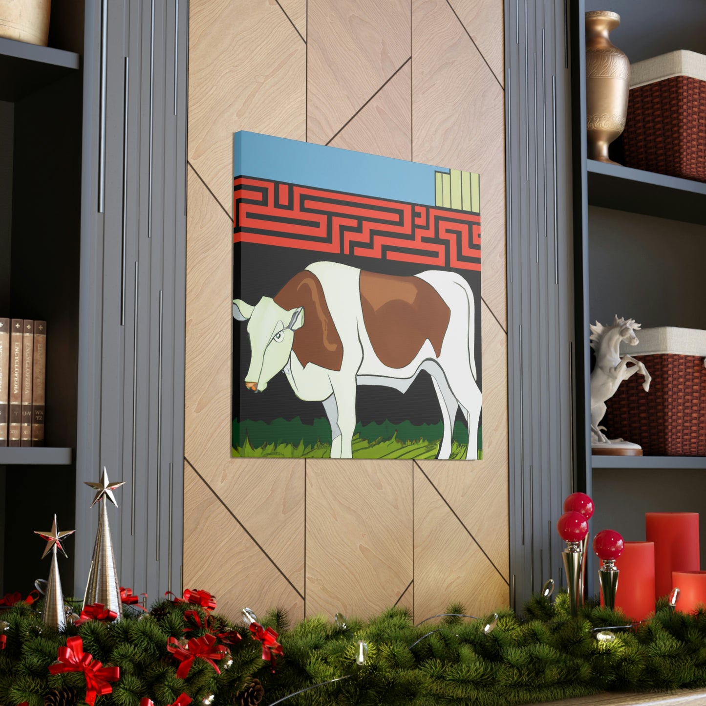 Calves in Art Deco - Canvas