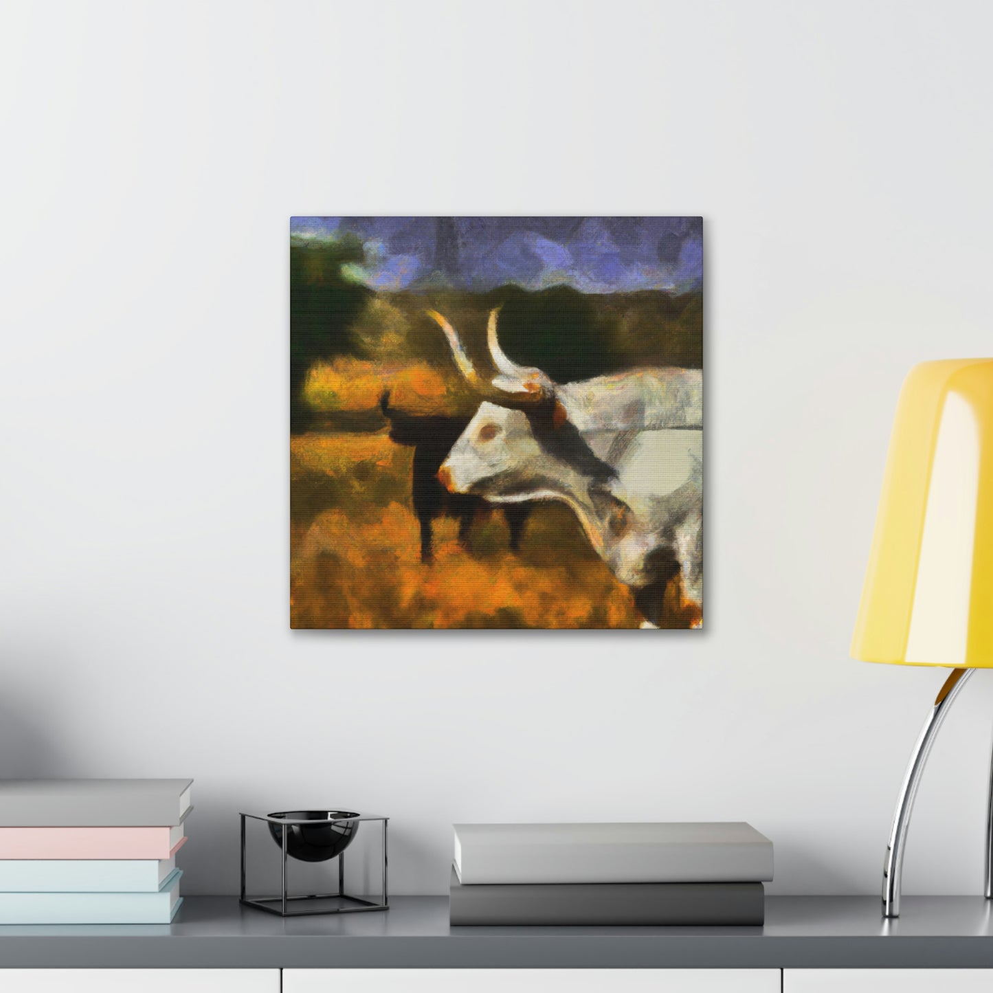 Longhorn in Expressionism - Canvas