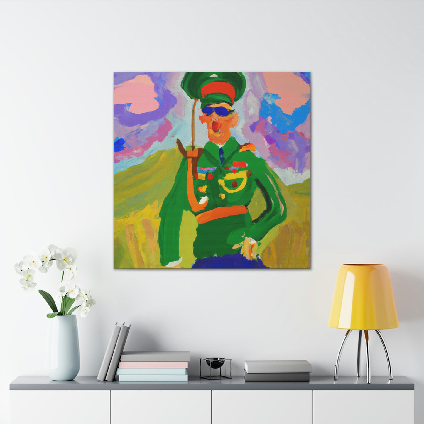 "Artilleryman in Fauvism" - Canvas