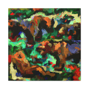 Grizzly Bears Abstraction - Canvas