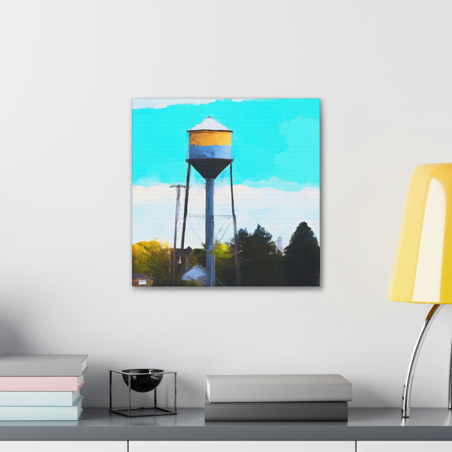 Aquatic Tower Wonder - Canvas