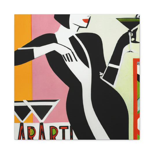 "Toasting the Martini Flair" - Canvas