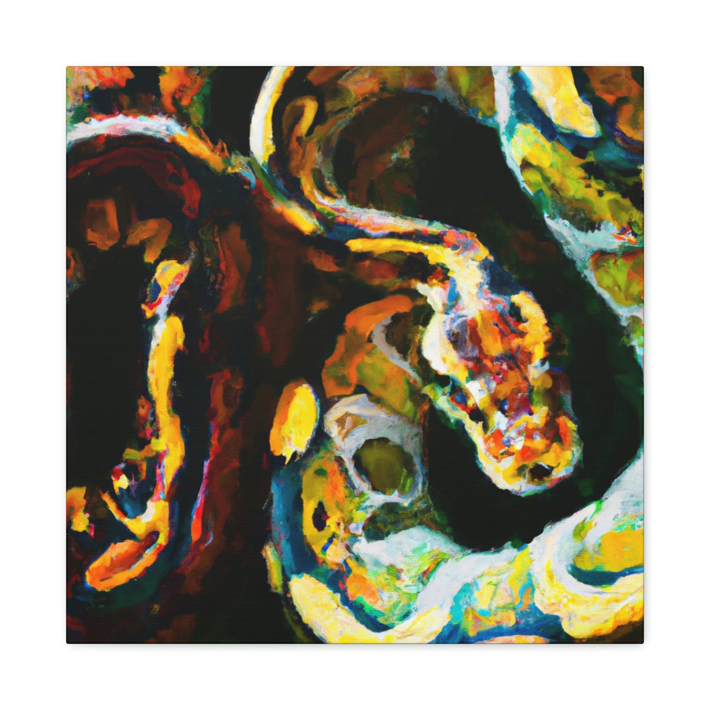 "Ball Python Reflection 1940" - Canvas