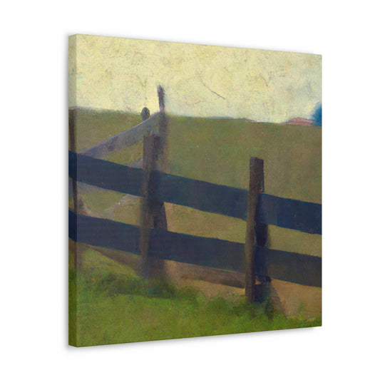 "Fence of the Barnyard" - Canvas