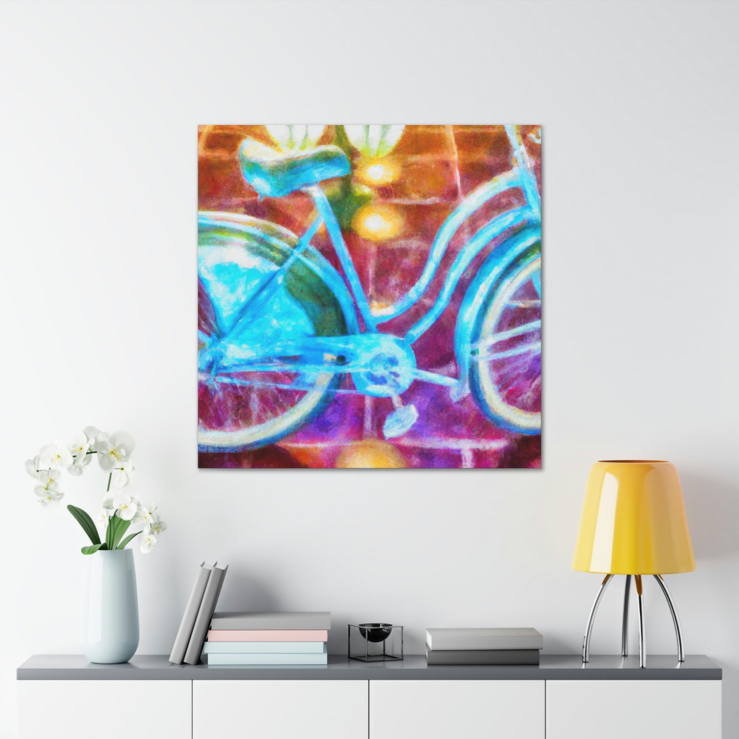 "Riding in Style: Bike" - Canvas