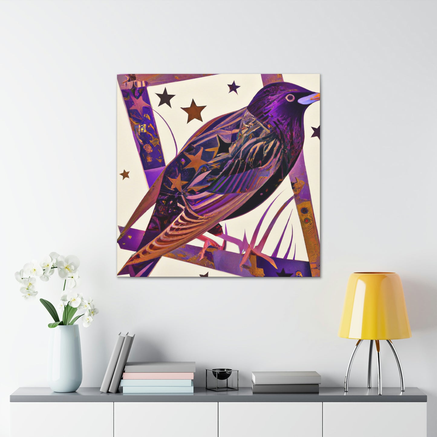 "Starling Art Deco Dream" - Canvas