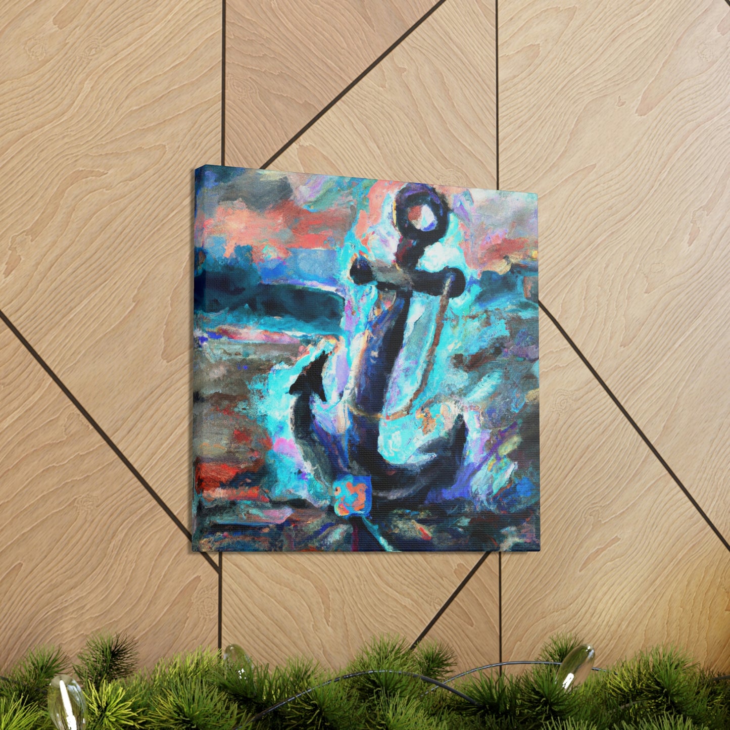 Anchor in Awoken Storm - Canvas