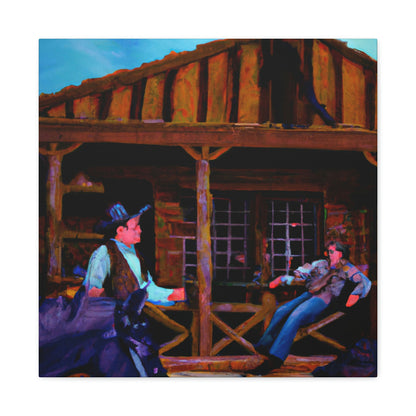 "Saloon Life Scene" - Canvas