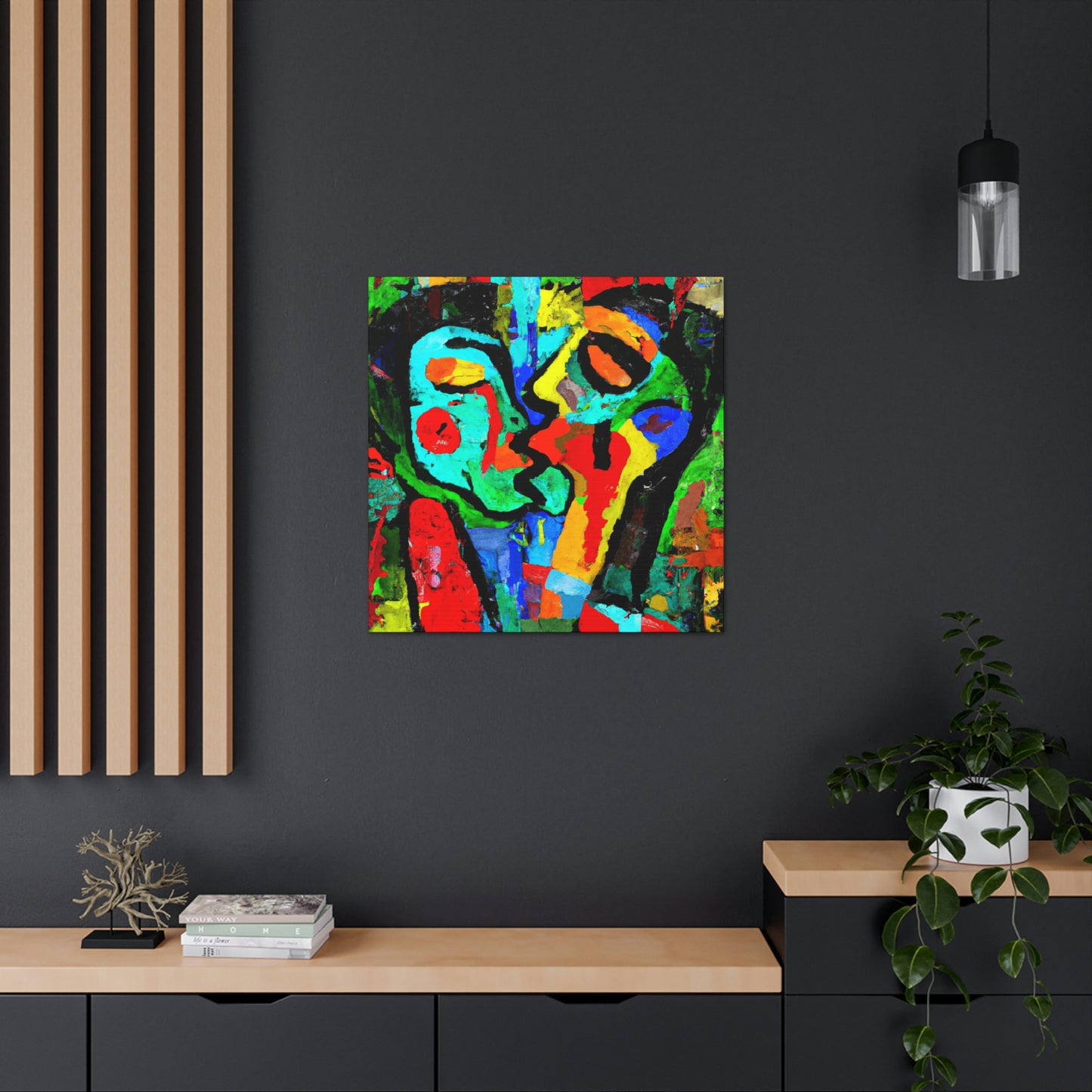 Love's Ardent Embrace - Canvas