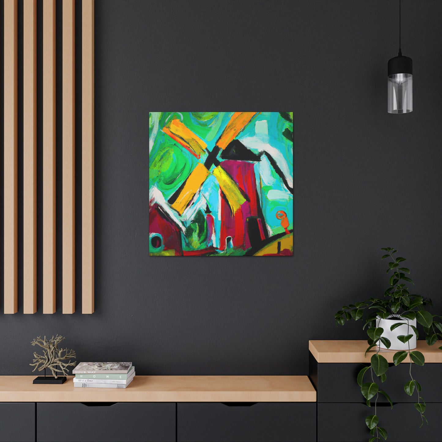 Windmill in Turbulence - Canvas