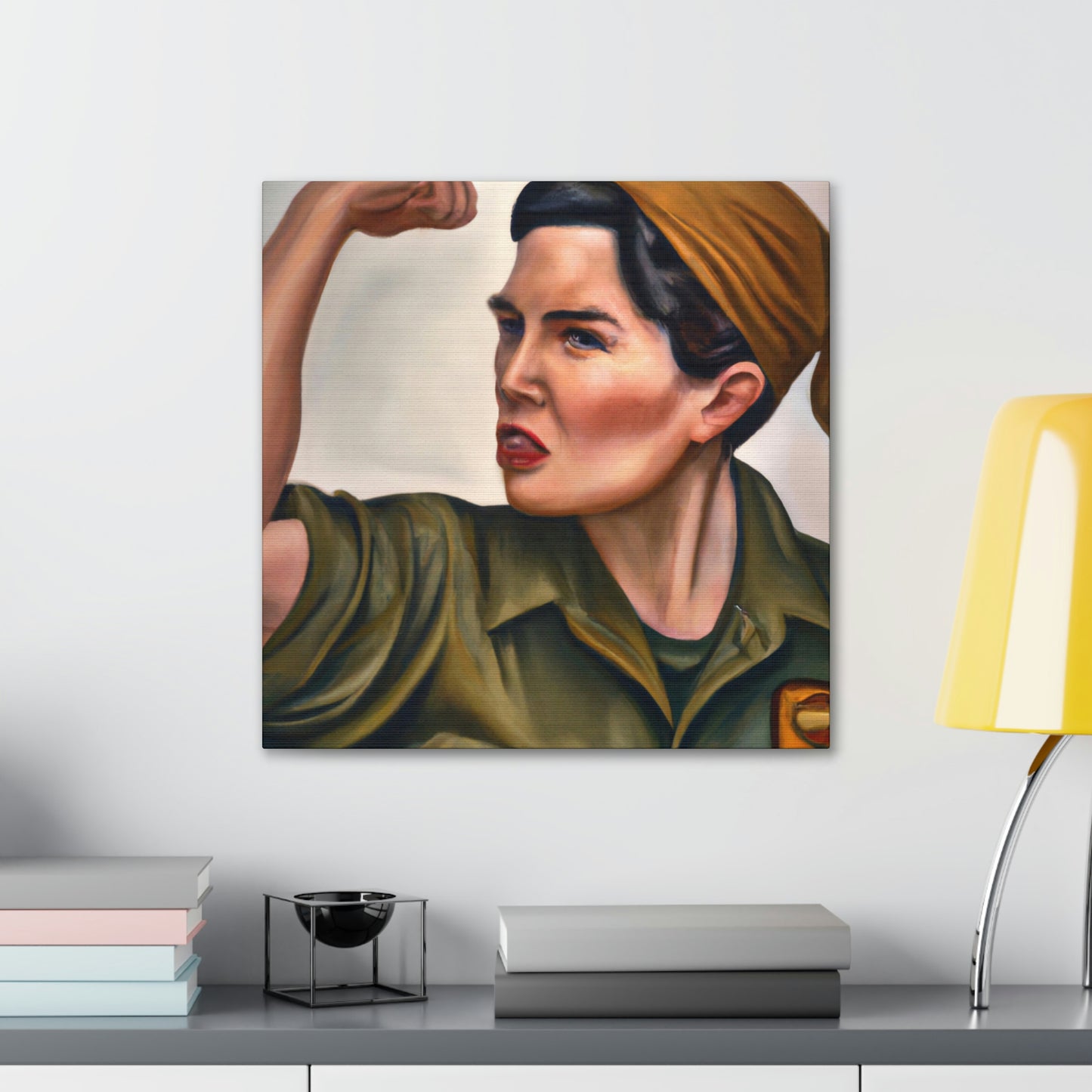 "Rosie the Riveter Stands" - Canvas