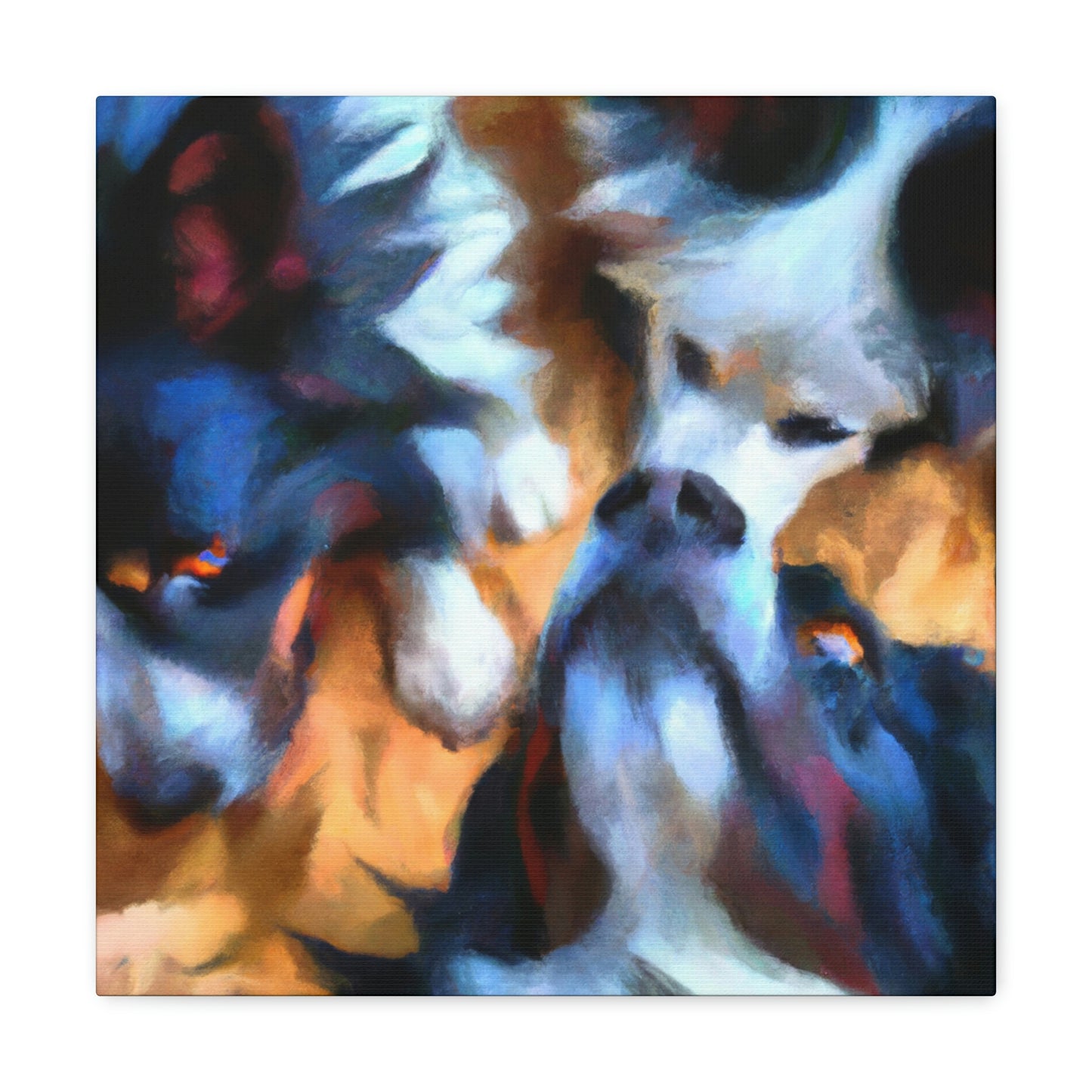 "Border Collie Expressionism" - Canvas