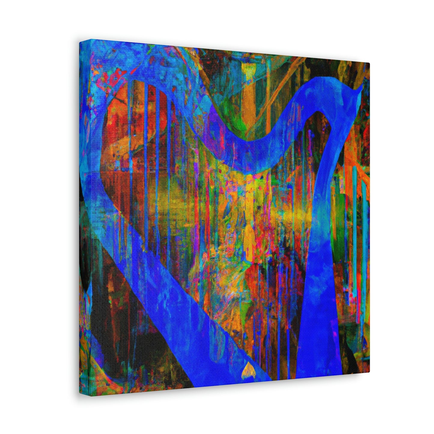 Harp in Expressionism - Canvas