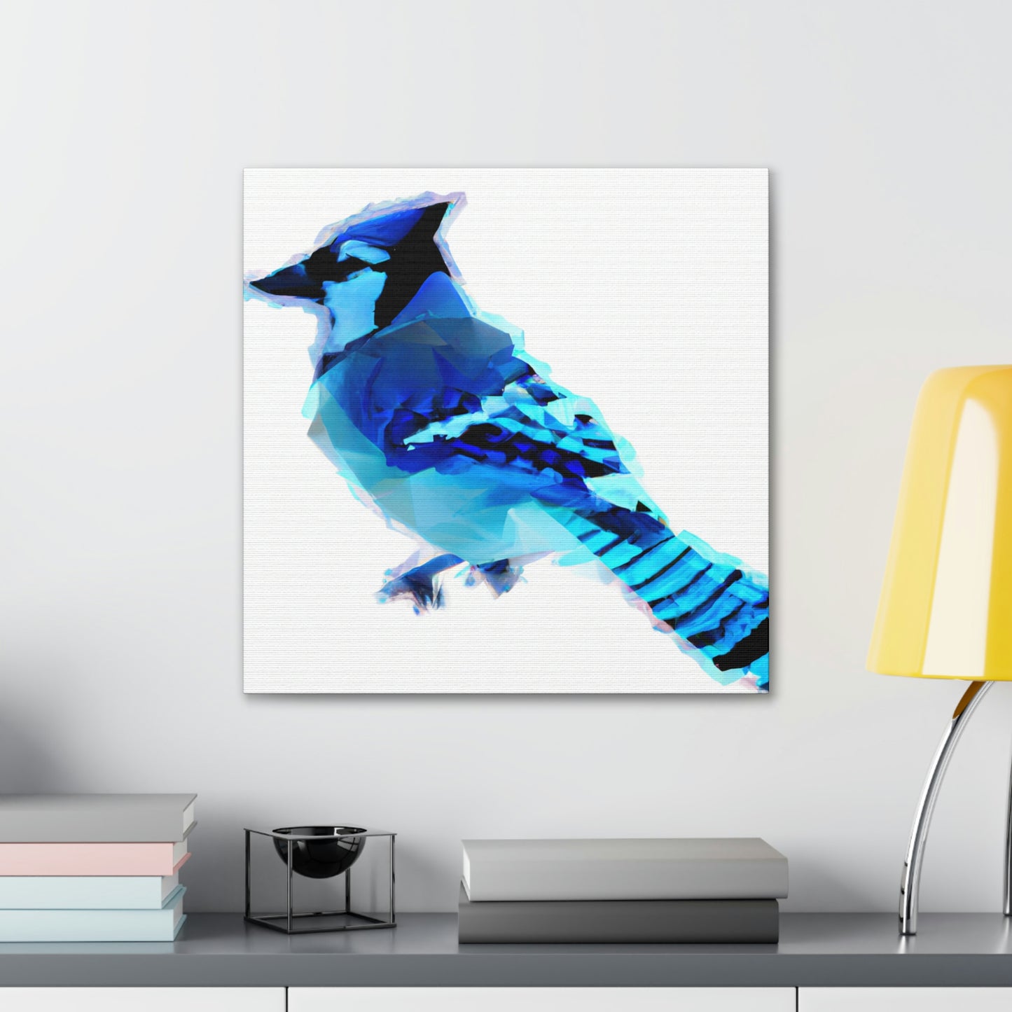 "Blue Jay Reflection Art" - Canvas