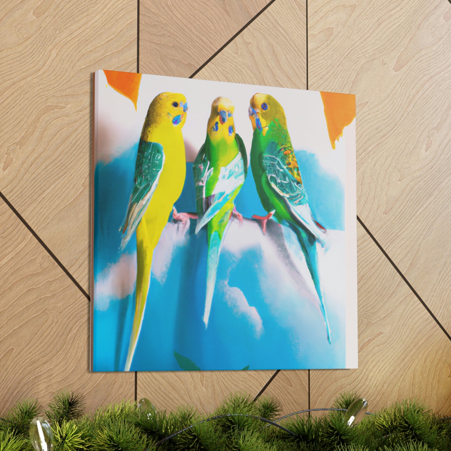 "Parakeet Abstractions," - Canvas