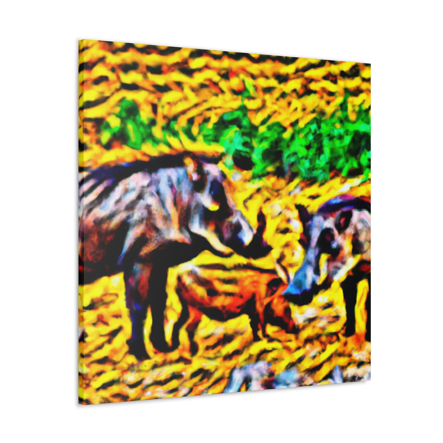 "Warthog War Dance" - Canvas