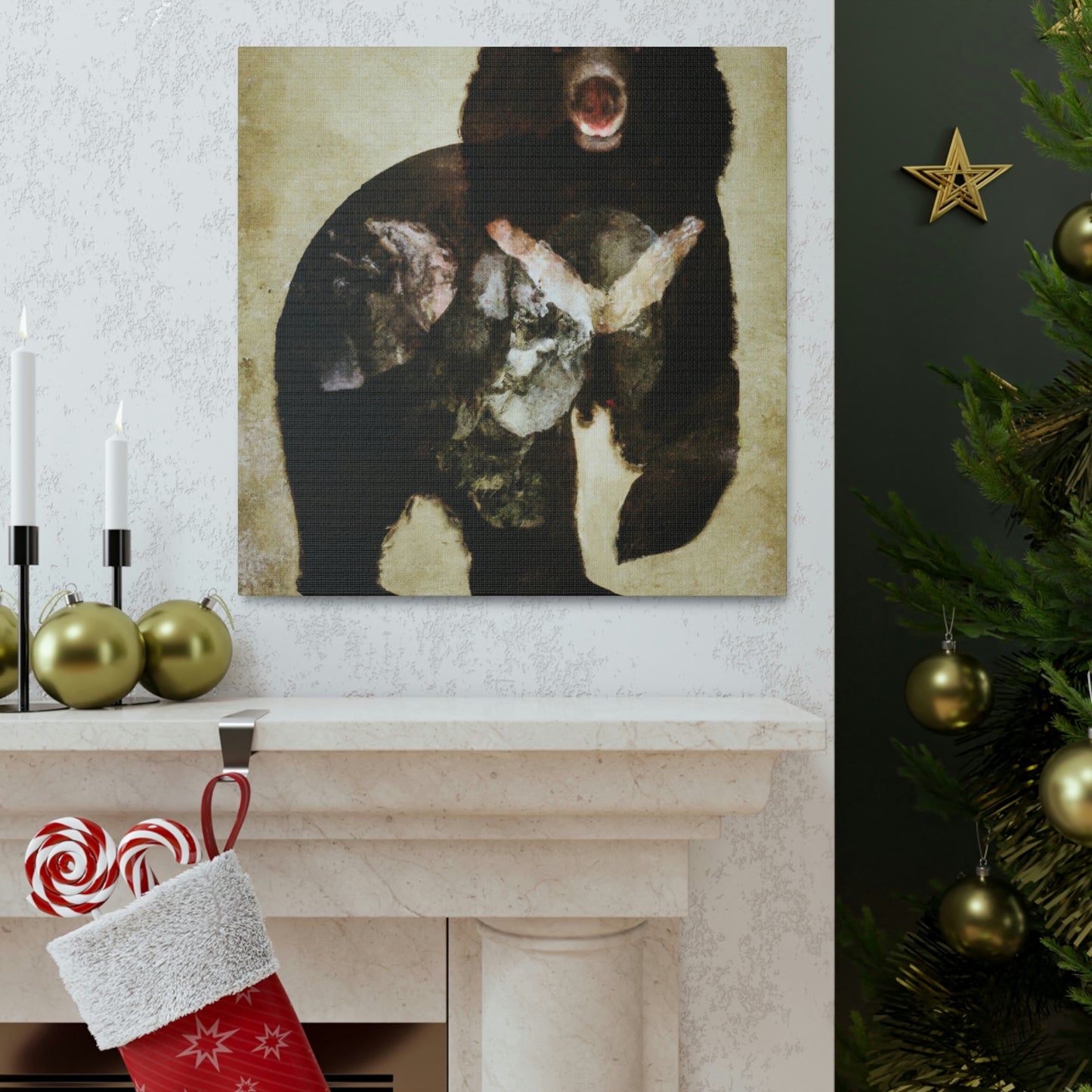 Black Bear Deco Dream - Canvas