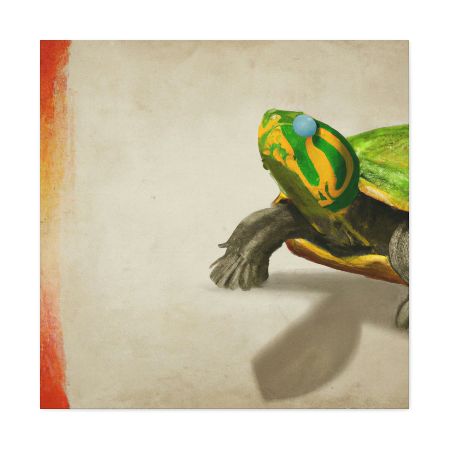 "Turtle in Simplicity" - Canvas