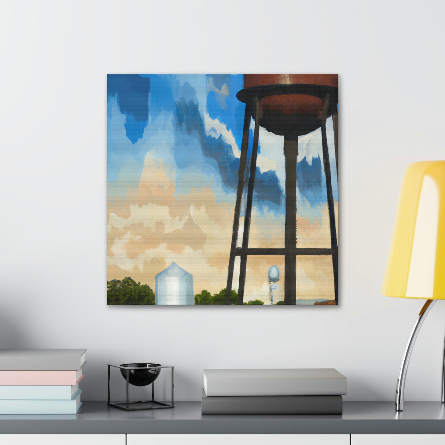 "Cityscape Monumental Towers" - Canvas