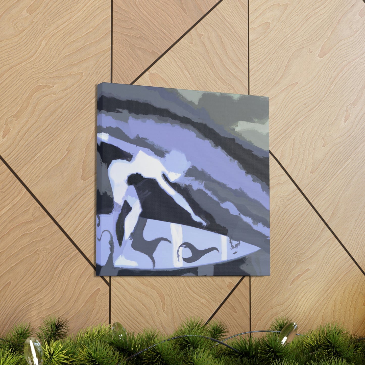 Surfing the Sea Swell - Canvas