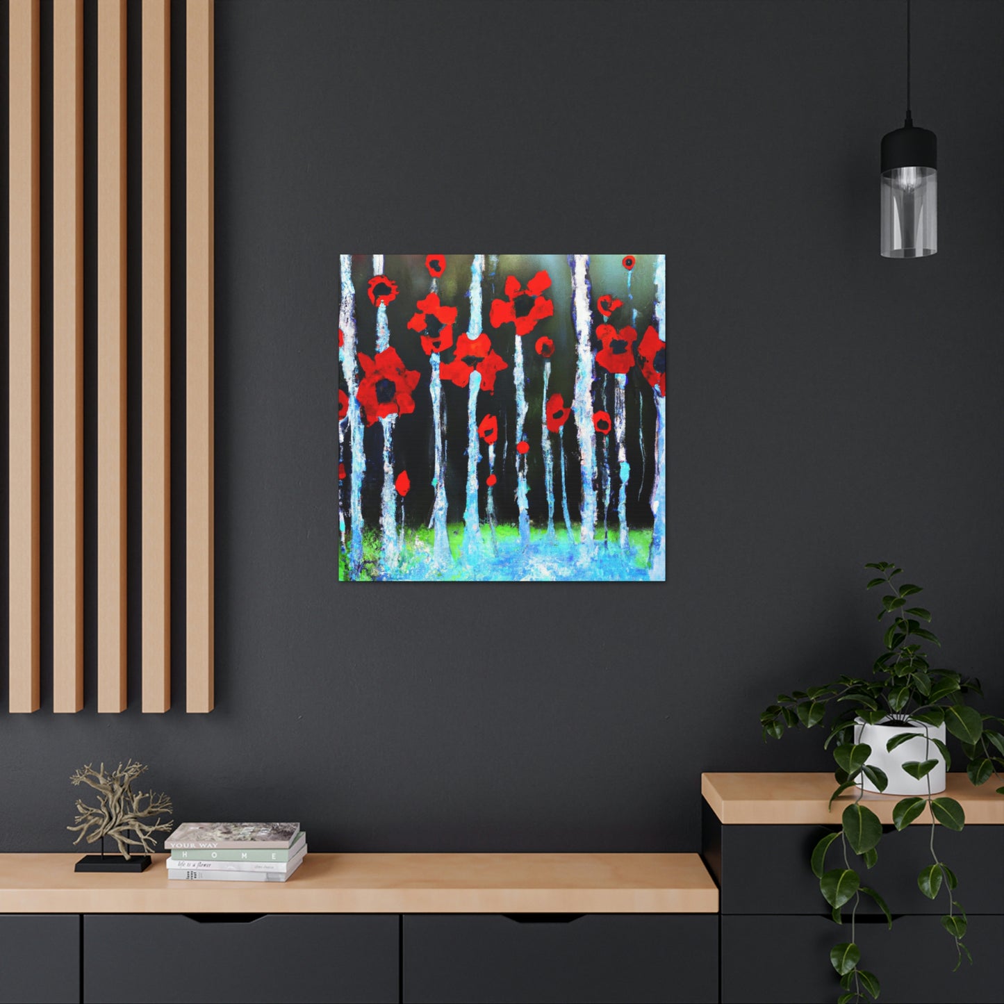 Poppy in Abstracted Freedom - Canvas