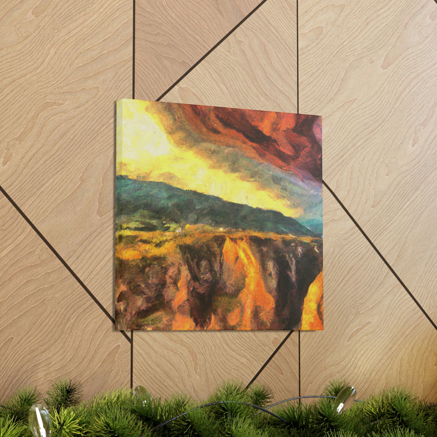 "Canyon in contrast Colors" - Canvas